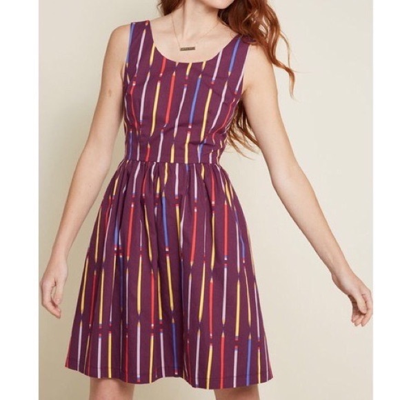 Modcloth Dresses & Skirts - ModCloth Pencil Fit and Flare Purple Dress Sz 1X